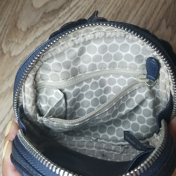 Brighton Rhapsody Sapphire 3D Flower Blue Pouch Wristlet - Picture 9 of 16